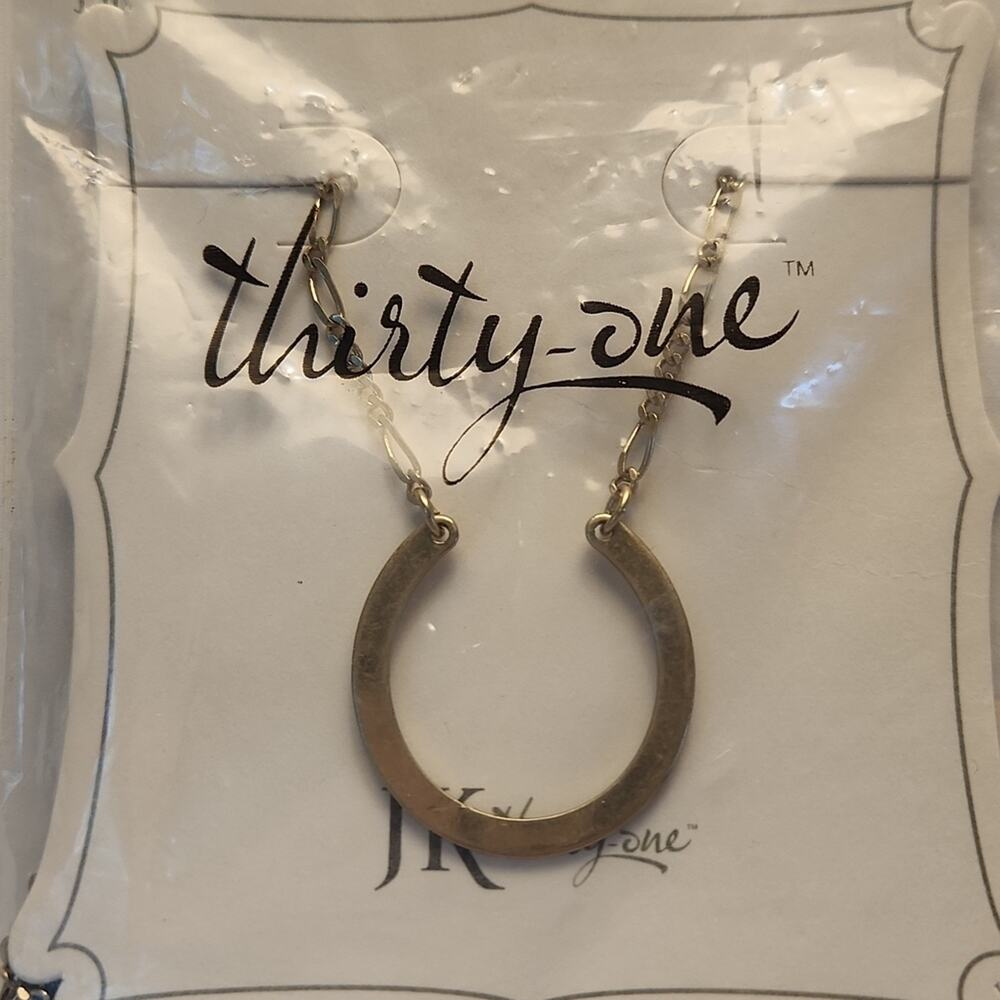 NWT Thirty Ones 35" Gold Tone Dream Catcher Necklace